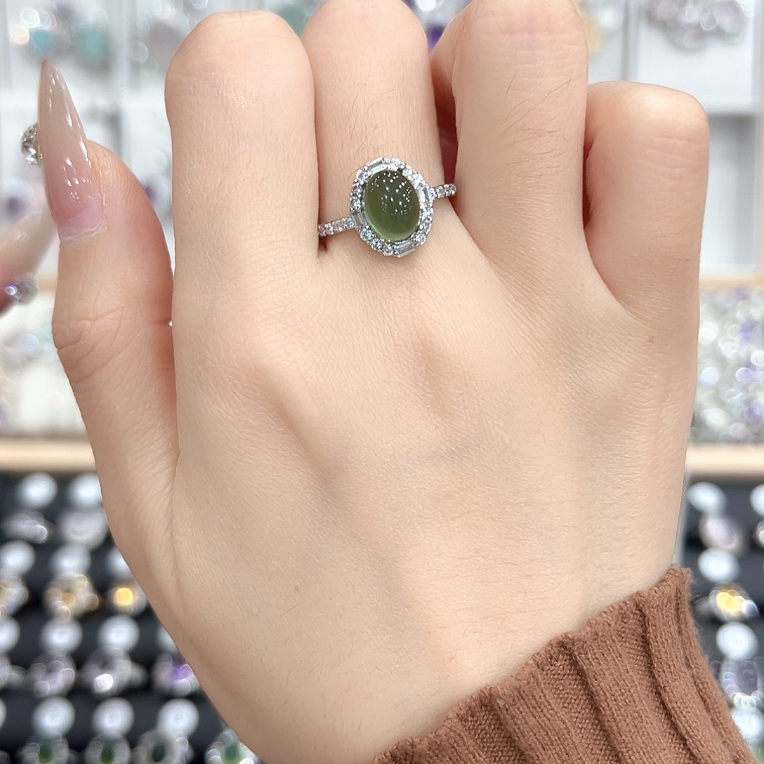 水晶颈饰银S925镶嵌