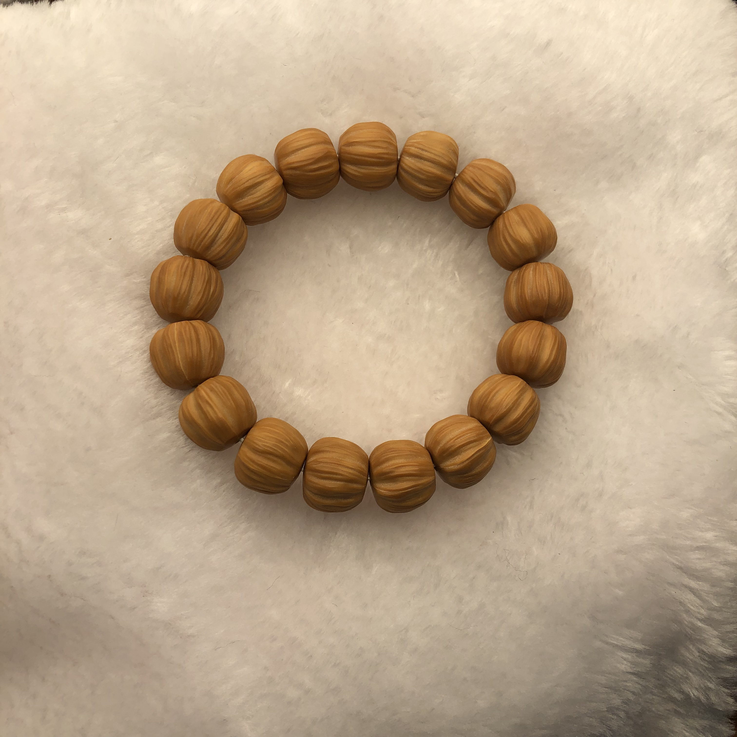 猴头菠萝蜜14-15mm全品无暇精工雕刻猴头核桃手串