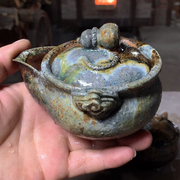 紫砂茶壶纯自然高温裸柴烧