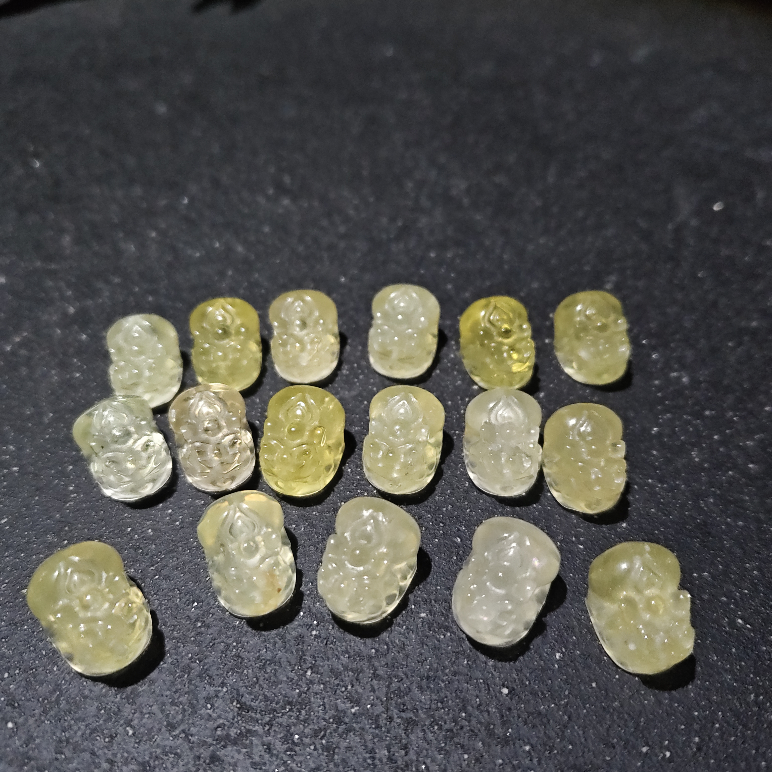 【黑胖珠宝】H1369 黄水晶貔貅（拍一发二）配件多样性发其一