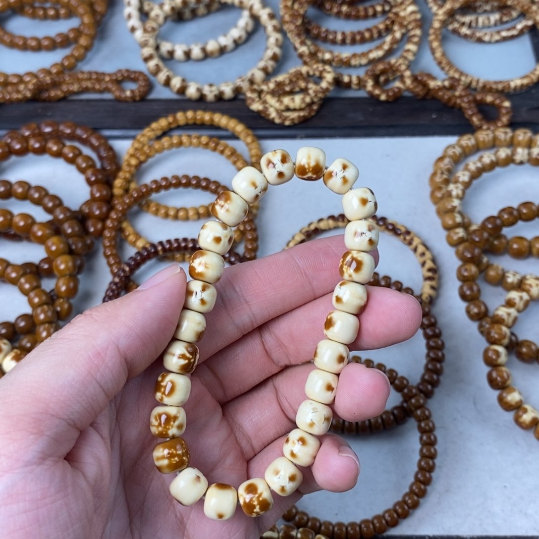 手串紫金鼠派*雷三叶草熊猫实心8