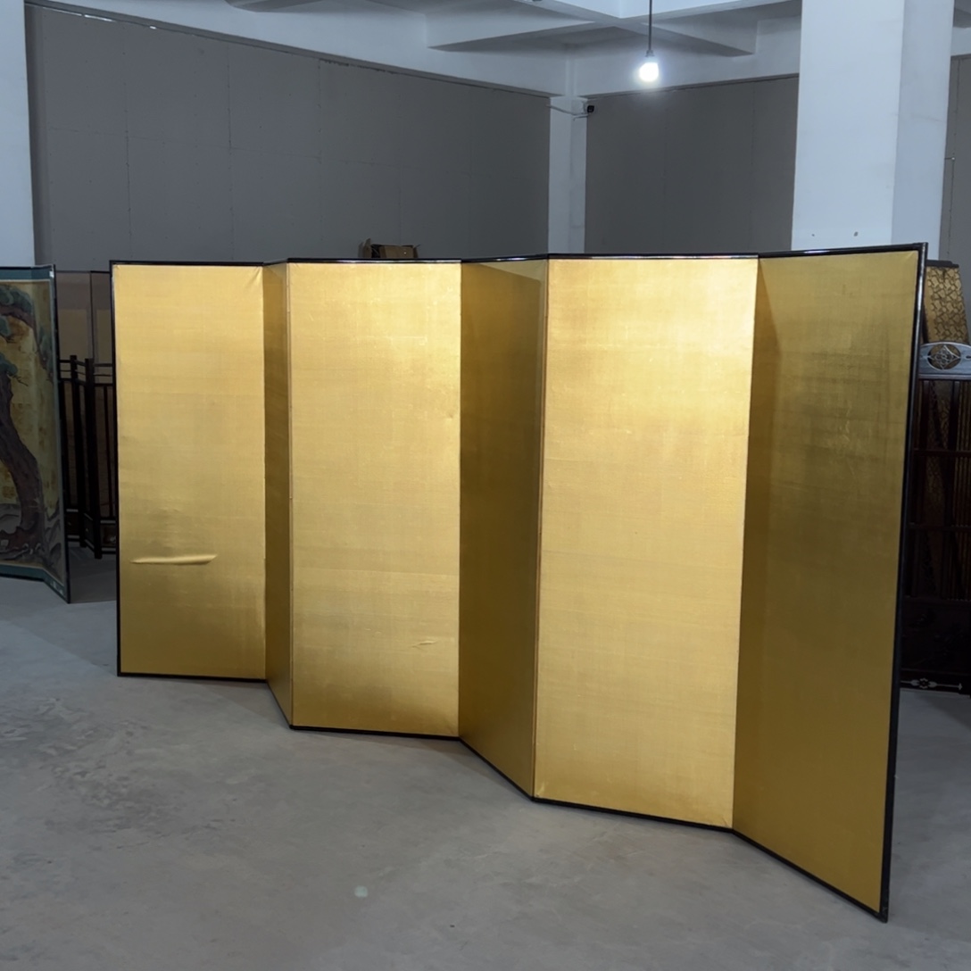 绘画屏风框画茶空间设计