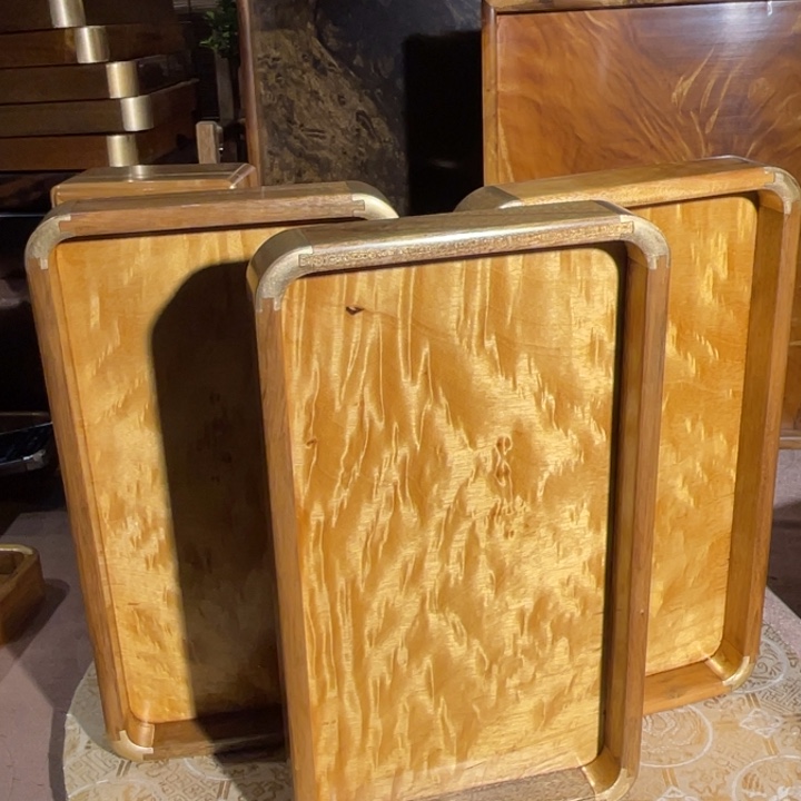 金丝楠木***花金丝楠木文盘