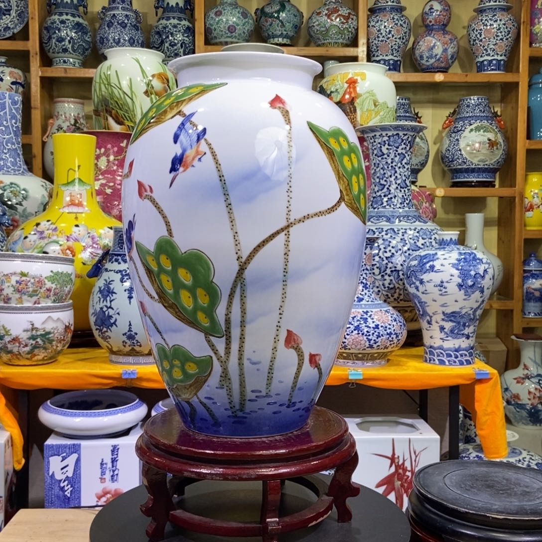 瓶景德镇陶瓷花瓶摆件