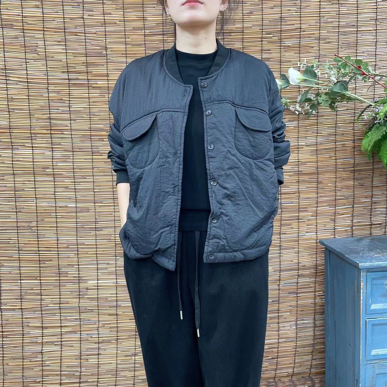 7043新款秋季休闲简约百搭棉服