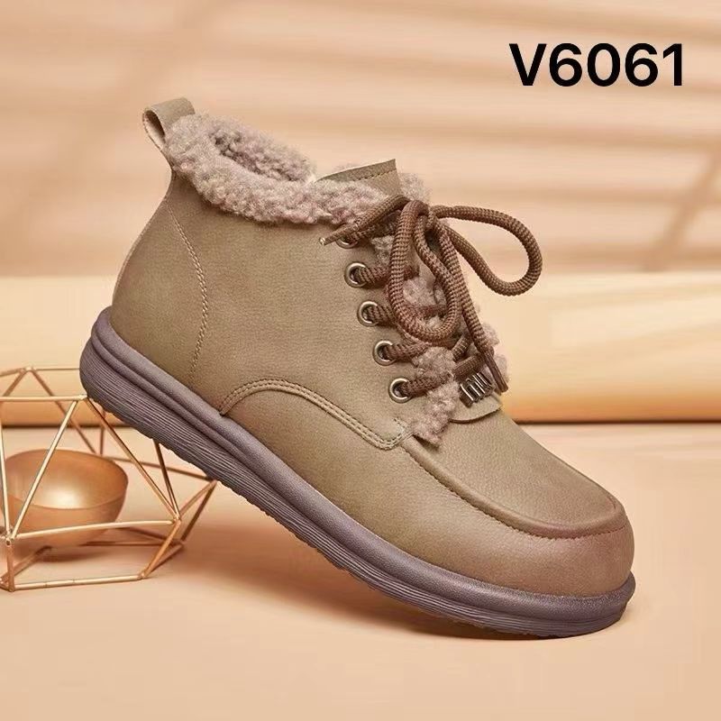 路易保罗实体鞋店新品爆款真皮加绒保暖舒适时尚百搭休闲气质女靴