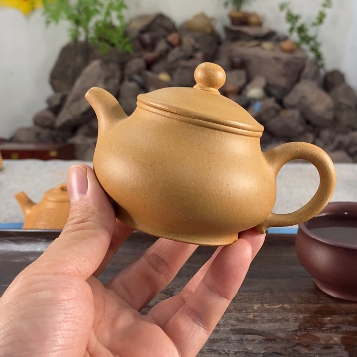紫砂茶壶宜兴紫砂黄金段160