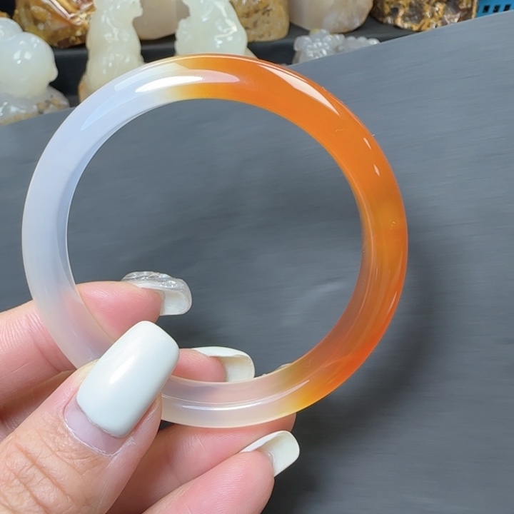 玛瑙/玉髓合金手镯56圈口