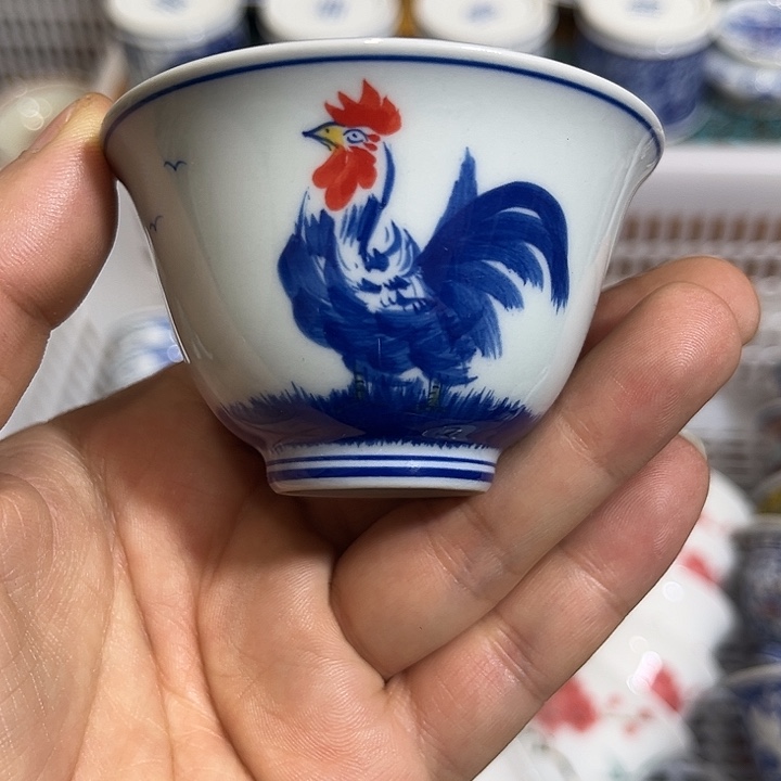 陶摆件景德镇陶瓷主人杯1223