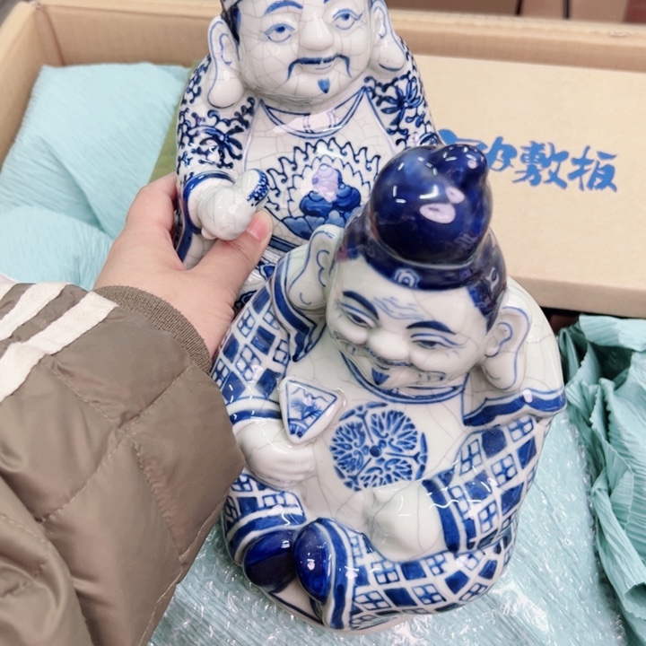 摆件小***飞一个瓷器默认微瑕