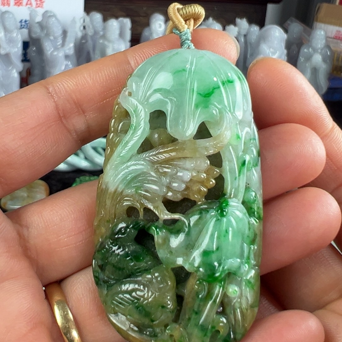 翡翠未镶嵌手镯天然翡翠挂件