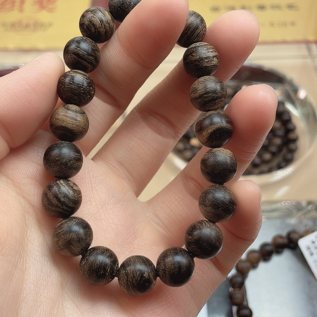 手串沉香越南芽庄白棋虎皮缨子瘤疤s级1.0