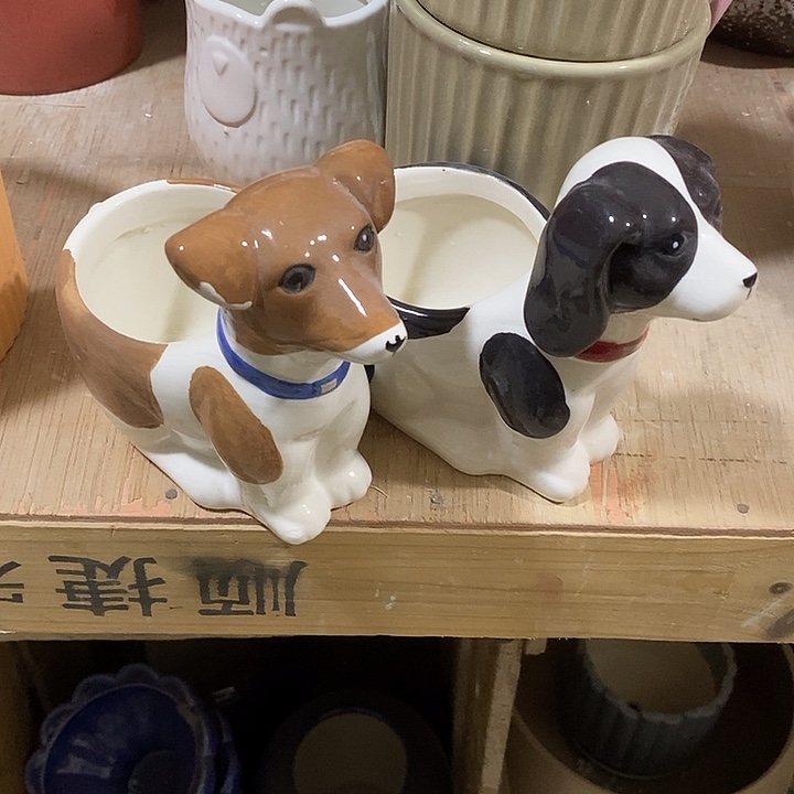 陶摆件陶盆有孔 瑕疵介意勿拍