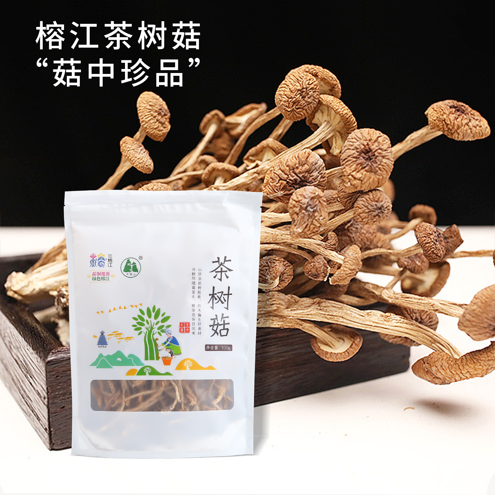 贵州榕江特产 榕江茶树茶“菇中珍品”包邮到家