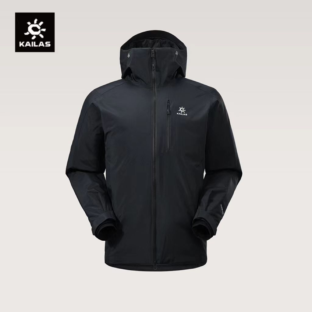 KAILAS凯乐石高加索硬壳羽绒服700蓬拒水鹅绒连帽外套男KG2533105