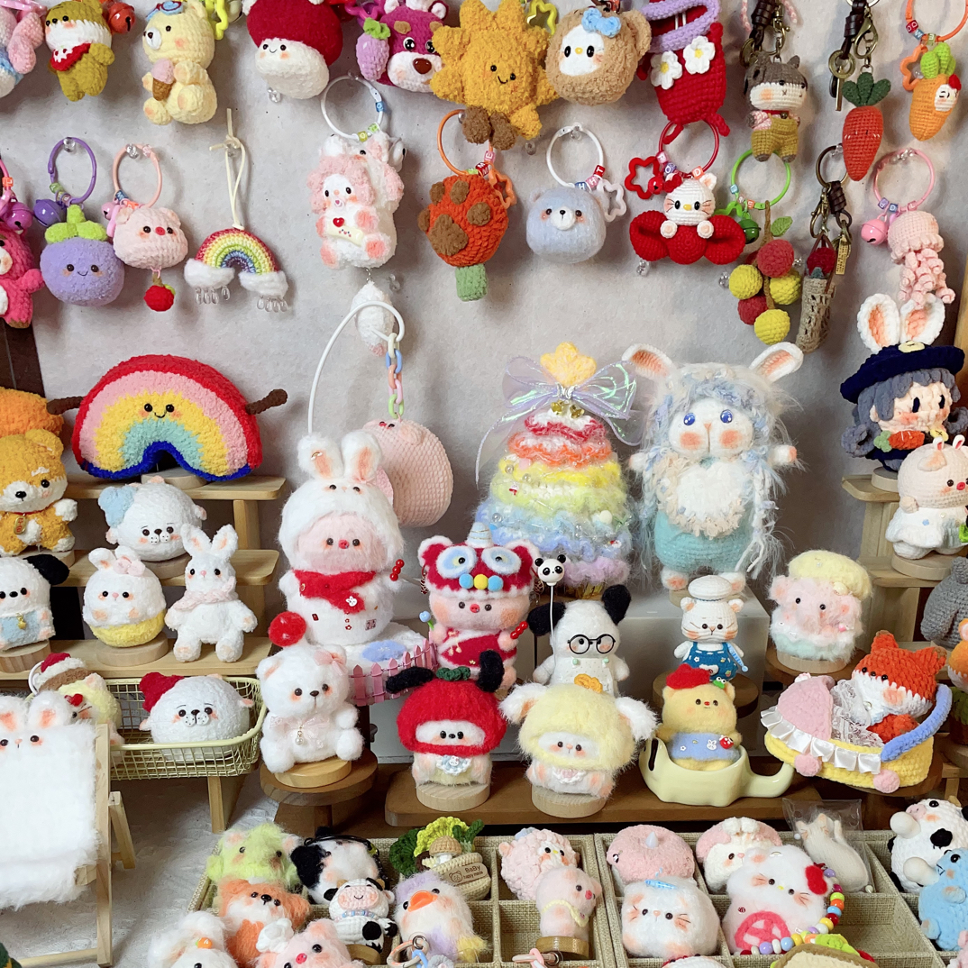 直播间专拍 钩织玩偶挂件摆件成品