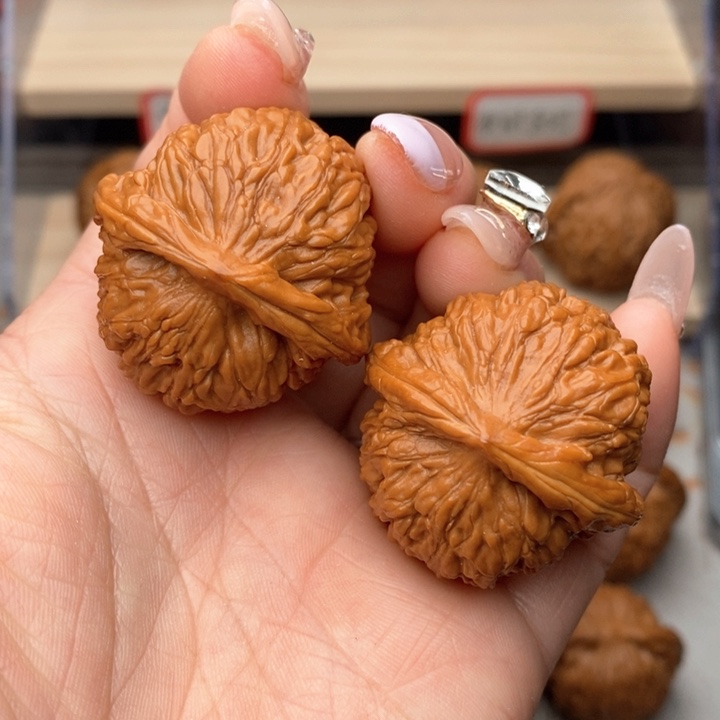 核桃把件四喜核桃