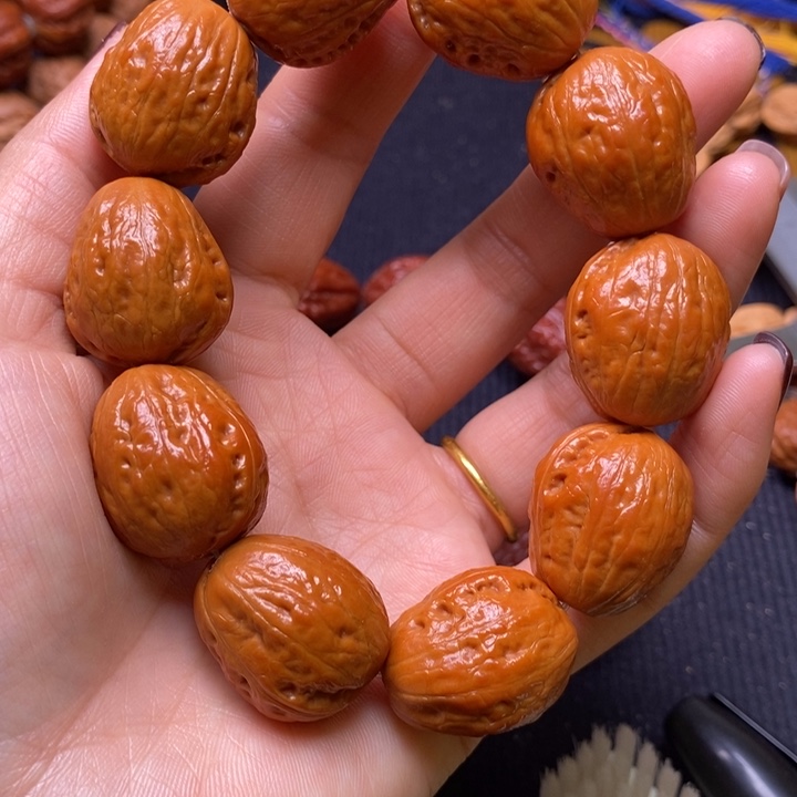 【闪购商品】吊坠文玩核桃风*挽光头奶皮大枣