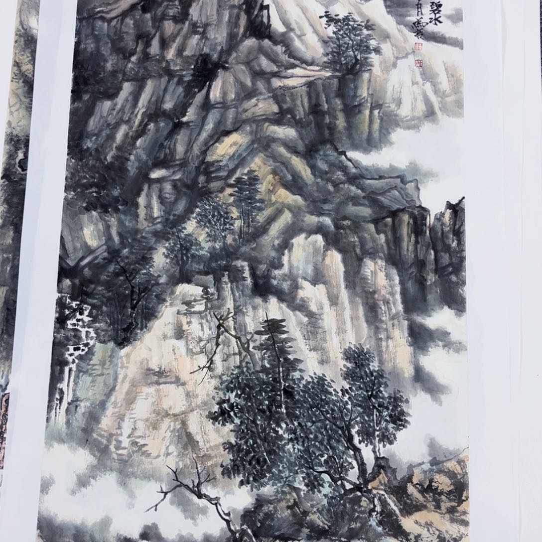 国画绘画王老师作品100.50