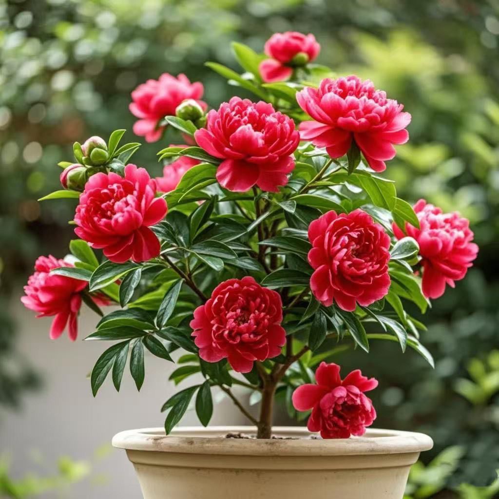 【新品推荐】浓香牡丹栀子花四季开花卉室内绿植桌面盆栽净化空气