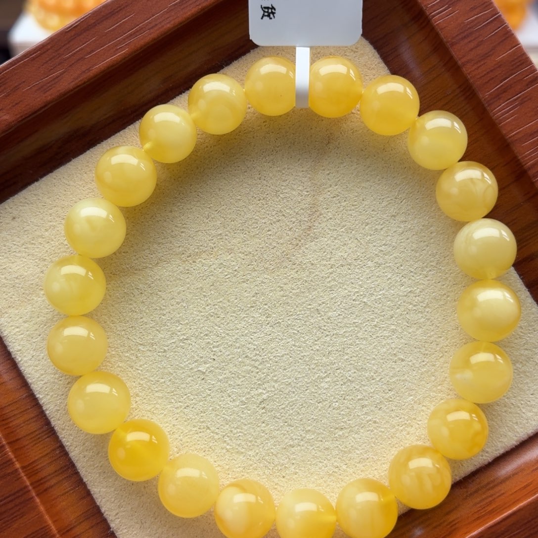 琥珀未镶嵌裸石B078溶洞手串卡8+