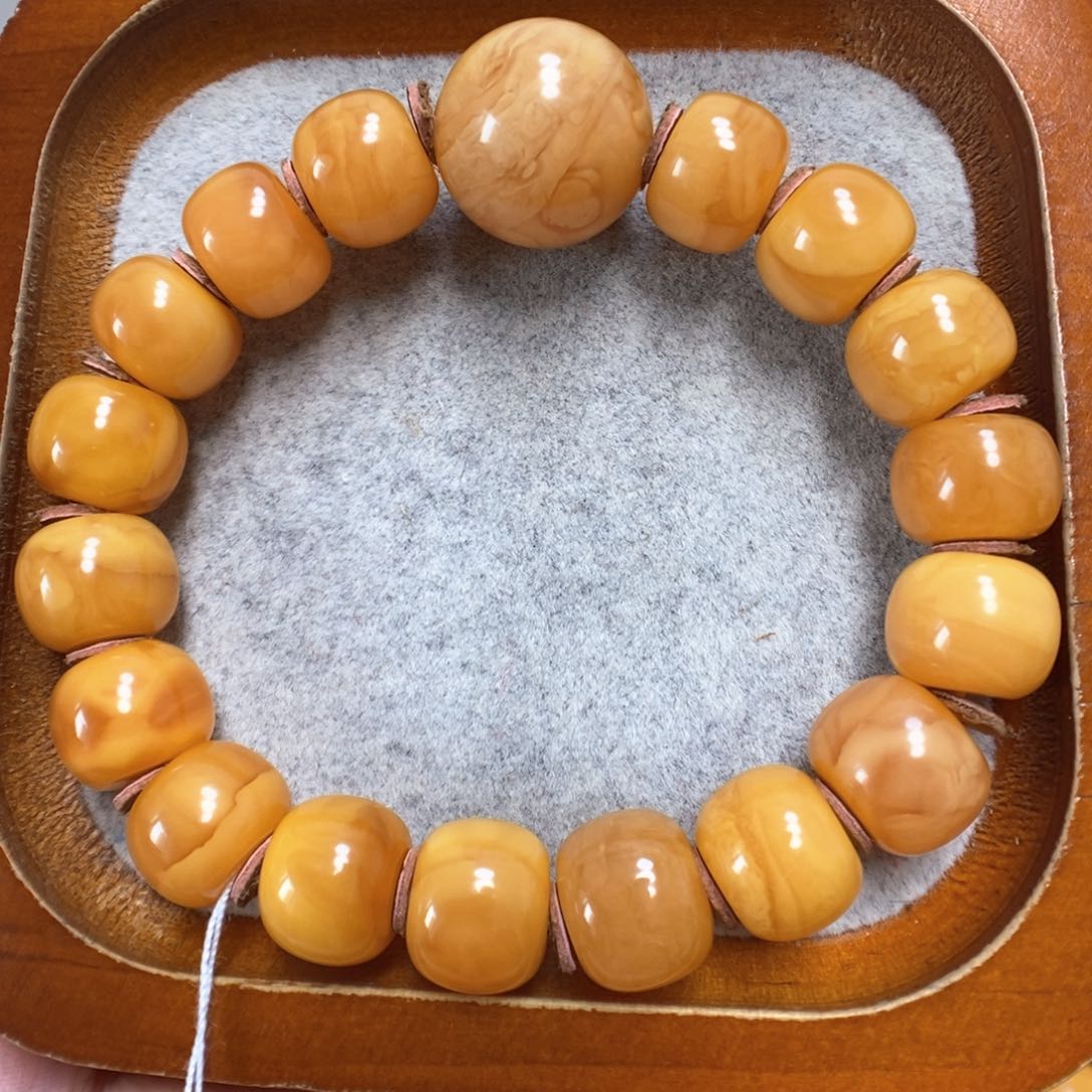 蜜蜡手串未镶嵌蜜蜡
