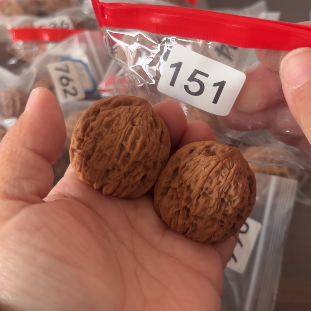 吊坠文玩核桃凹底拉丝38