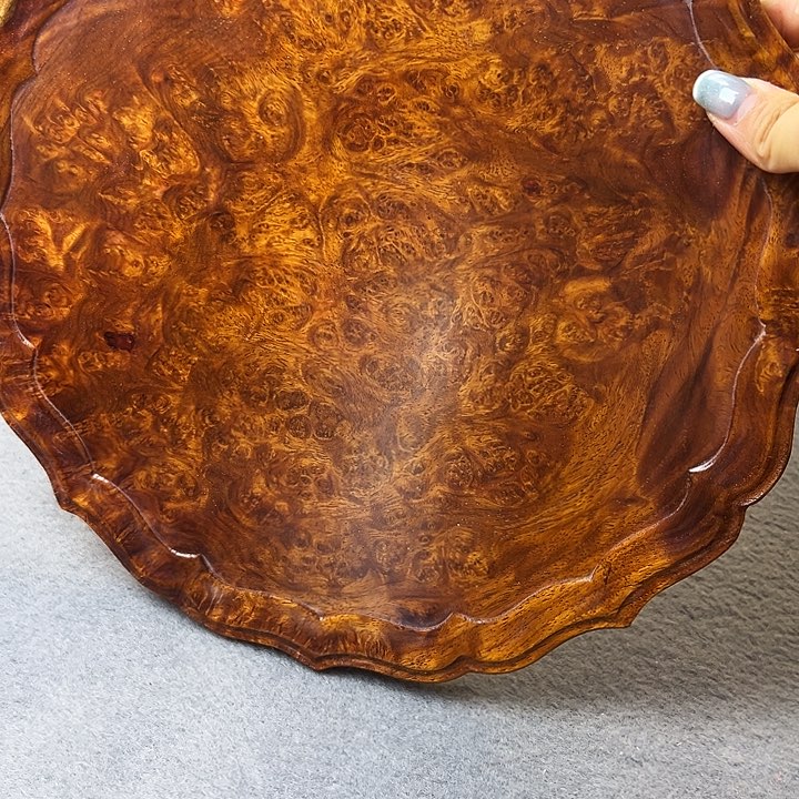 用****6缅甸花梨木盘子一个