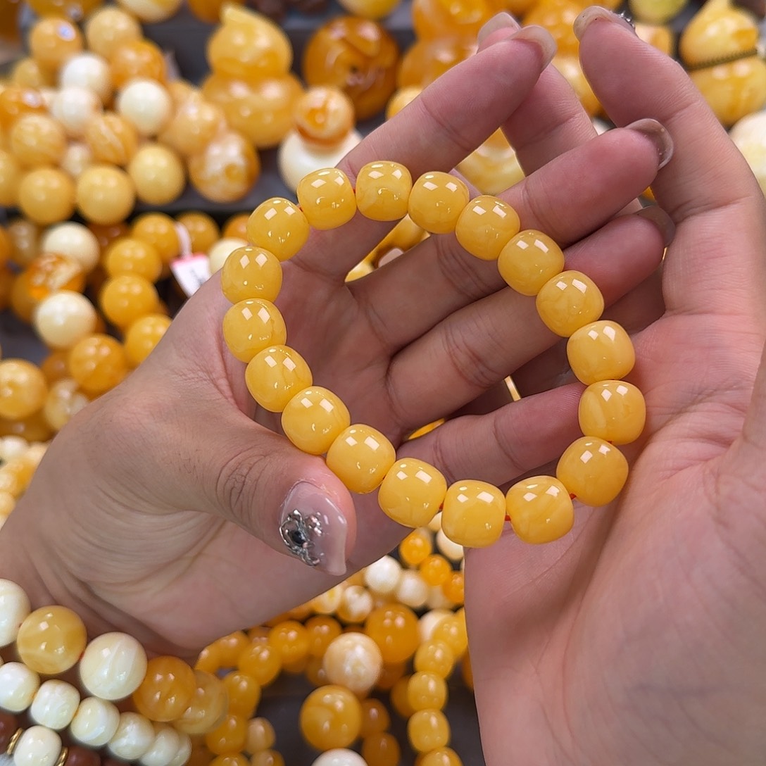 蜜蜡未镶嵌珠宝奇石同料13mm