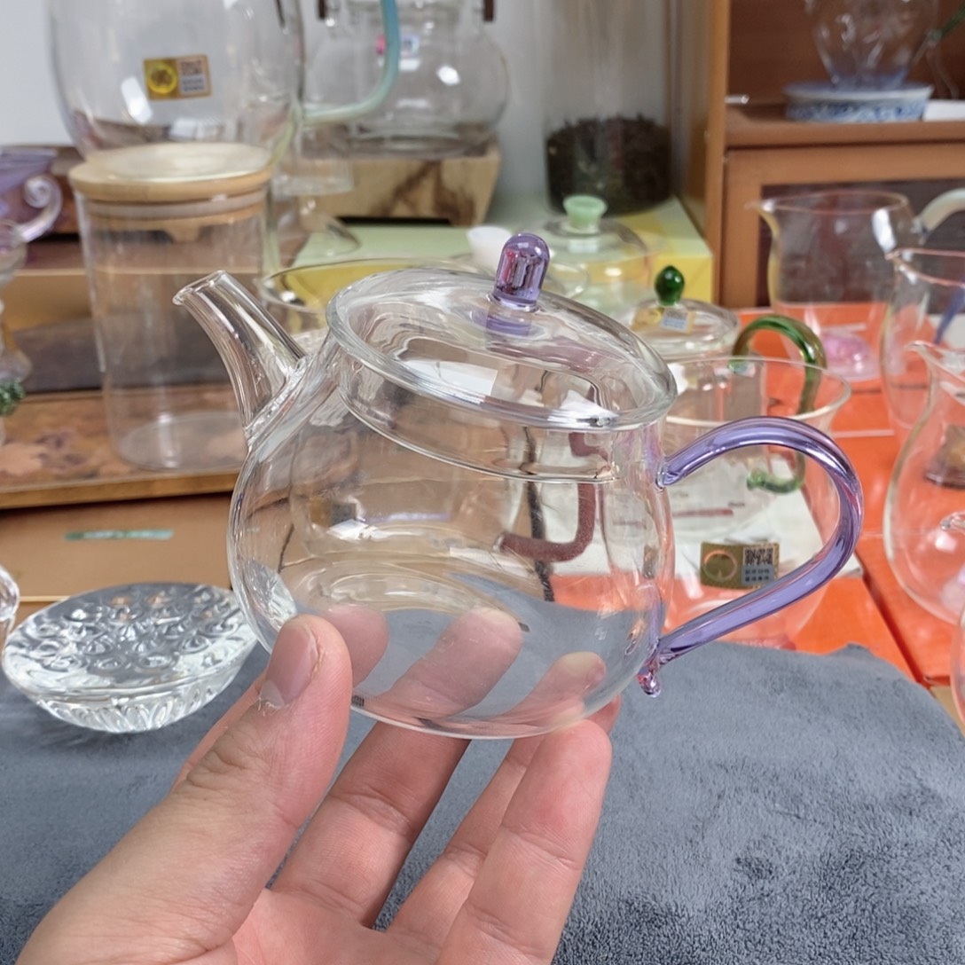 青云壶浅紫色样品微瑕