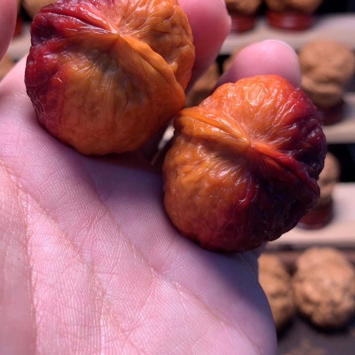 文玩核桃把件38至尊元宝