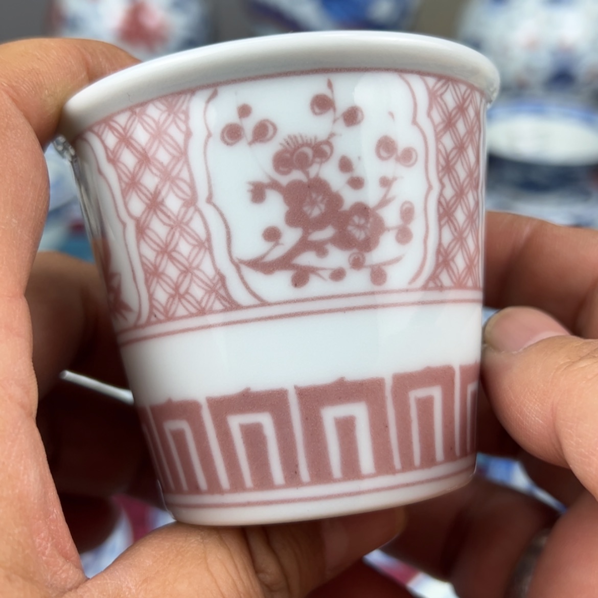 【闪购商品】其他感*直筒釉里红杯