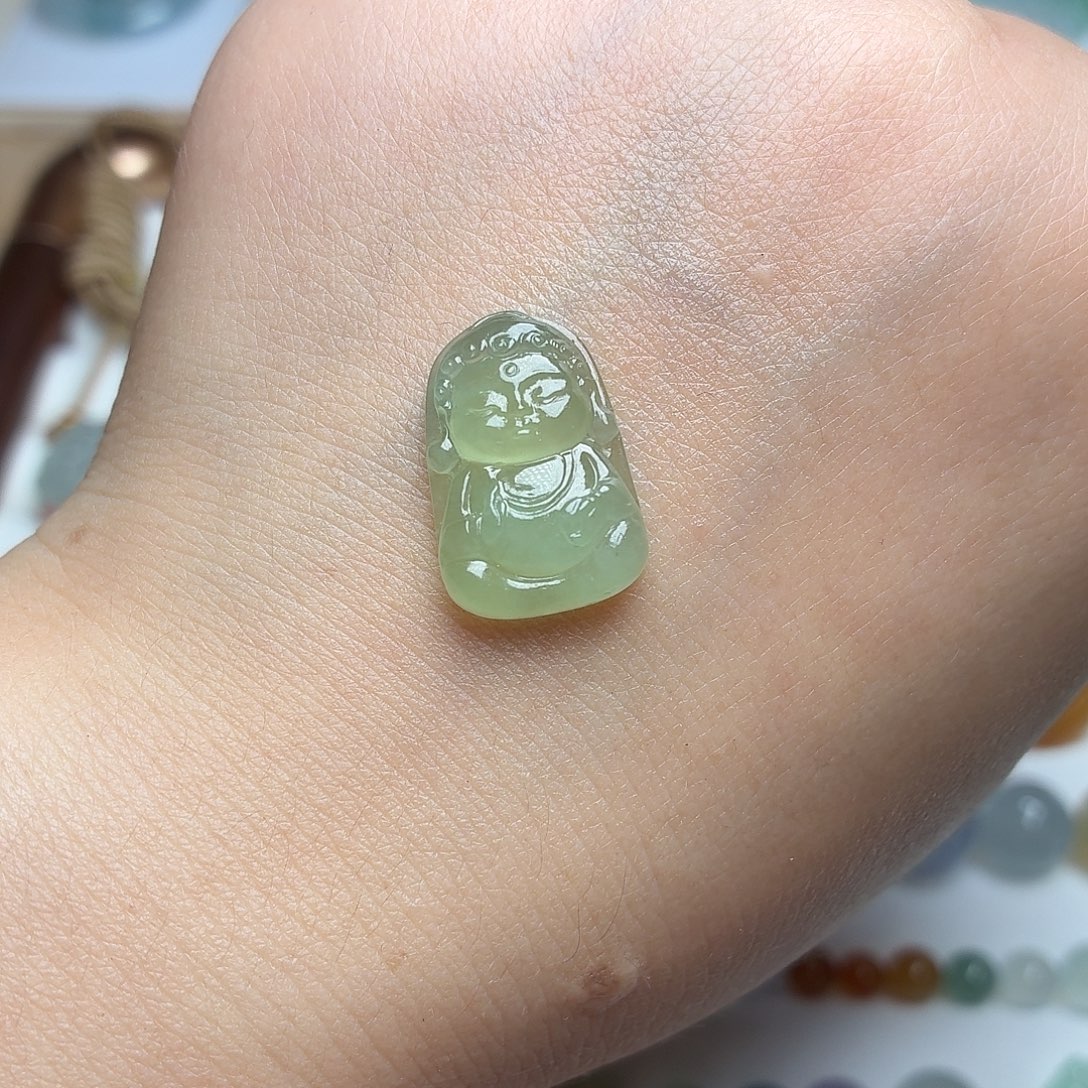 颈饰未镶嵌翡翠正冰冰晴宝宝佛