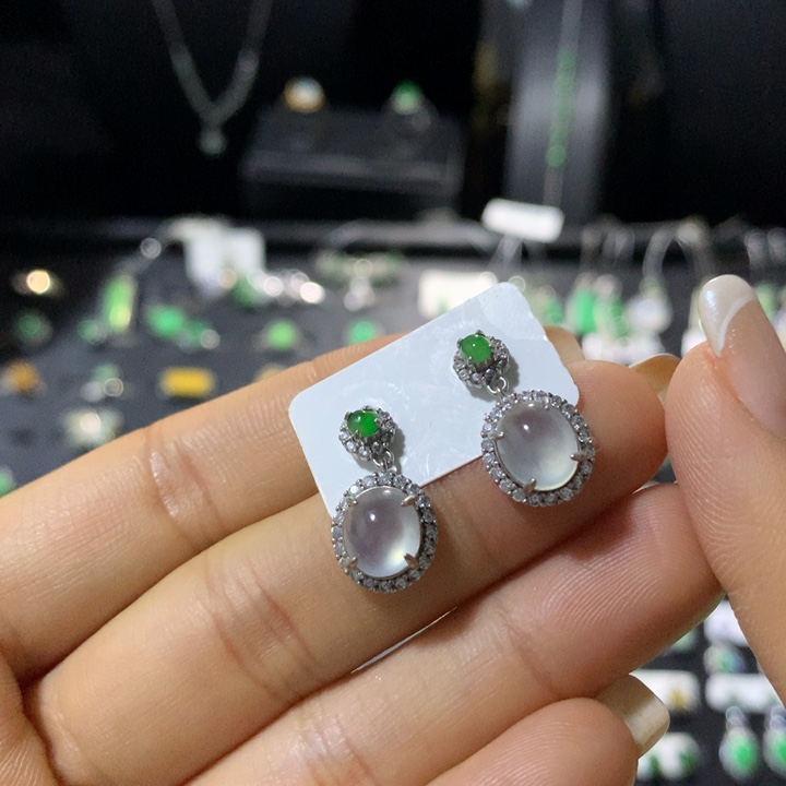 翡翠银S925镶嵌戒指