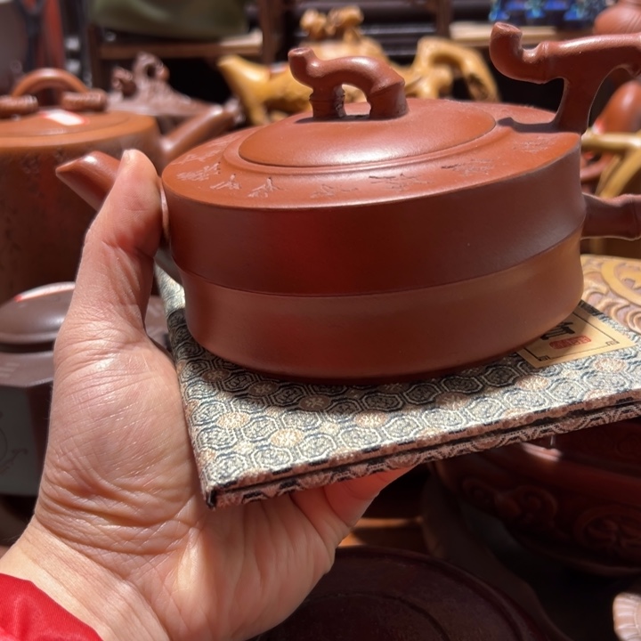 茶壶紫砂紫砂壶收藏起来了！