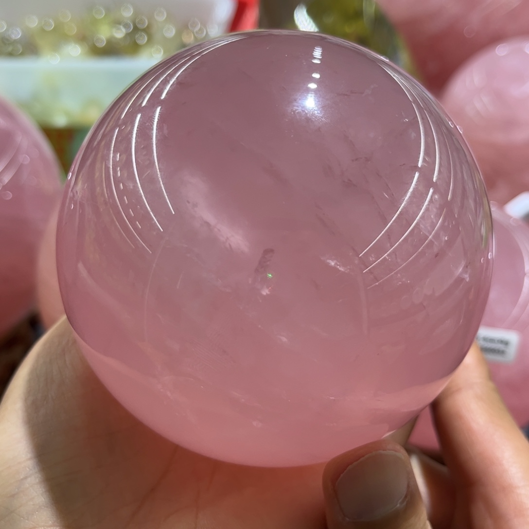 芙蓉石摆件未镶嵌未镶嵌天然粉水晶摆件