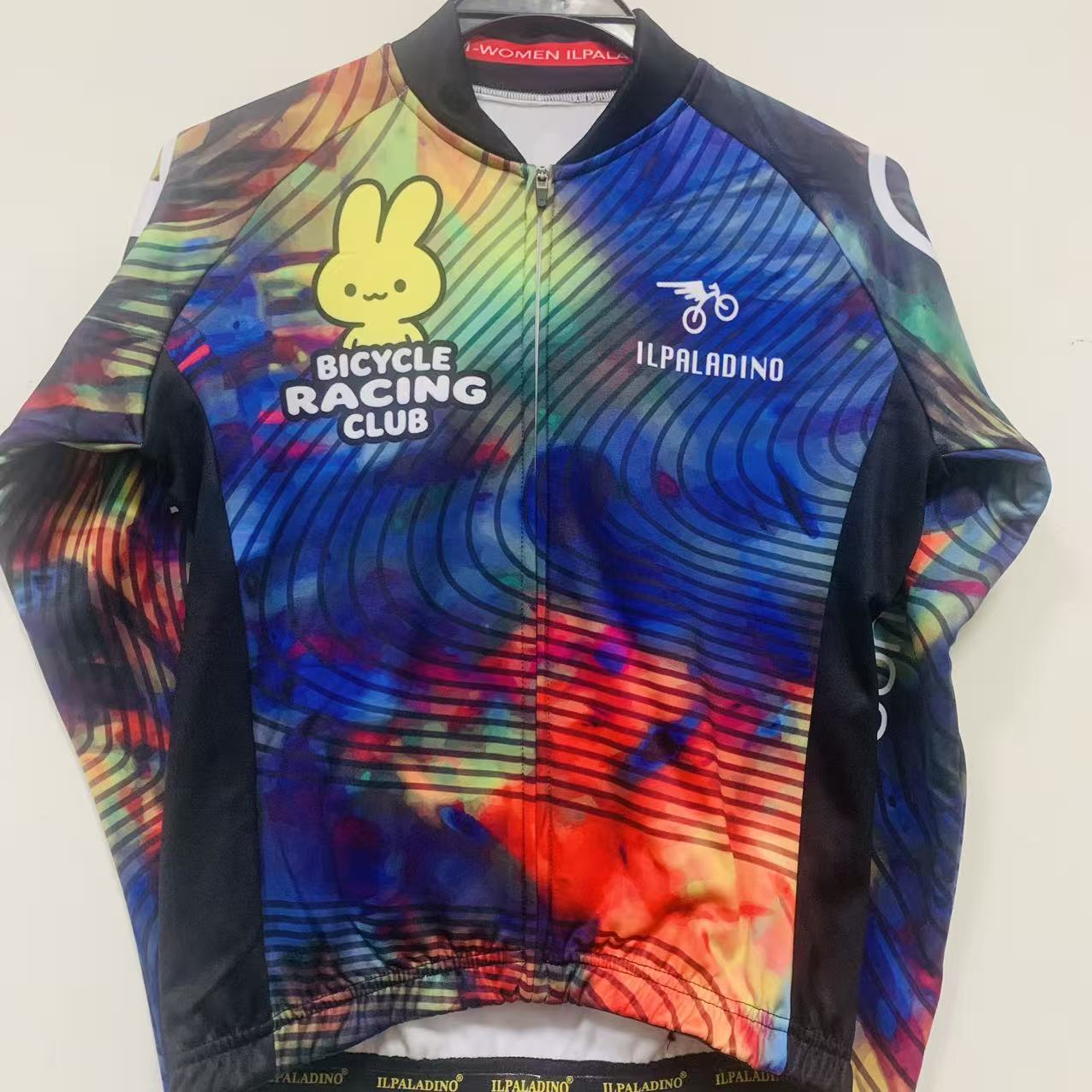 SQ 2617【彩色兔子抓绒长袖女士】ILPALADINO专业版骑行服高弹