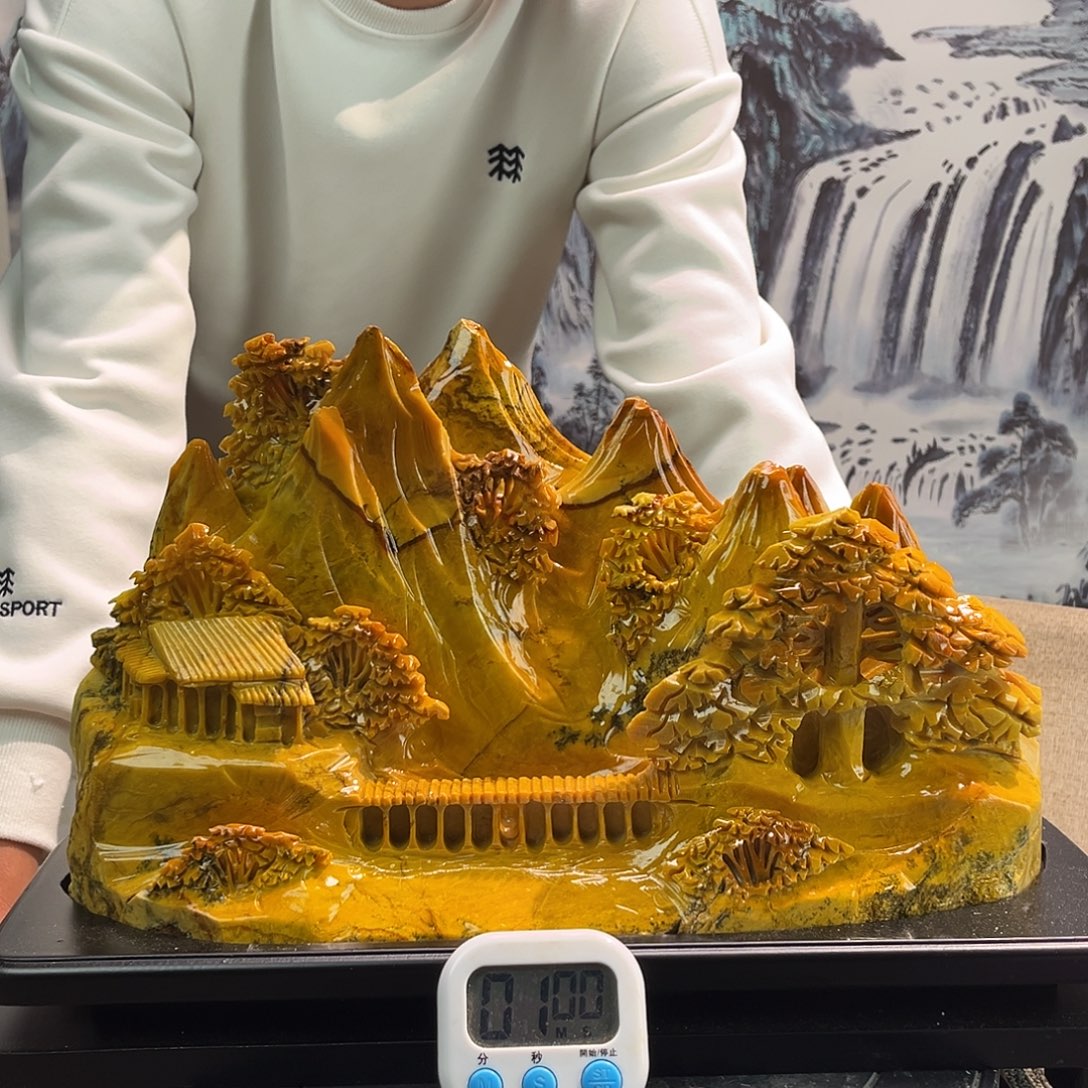 用***5玉玉摆件多色带底座