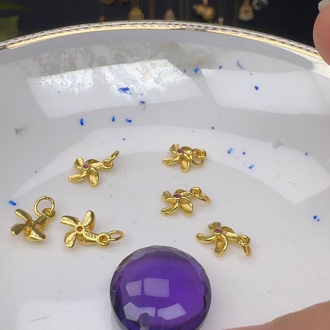 颈饰紫晶银S925镶嵌紫水晶925镶嵌129