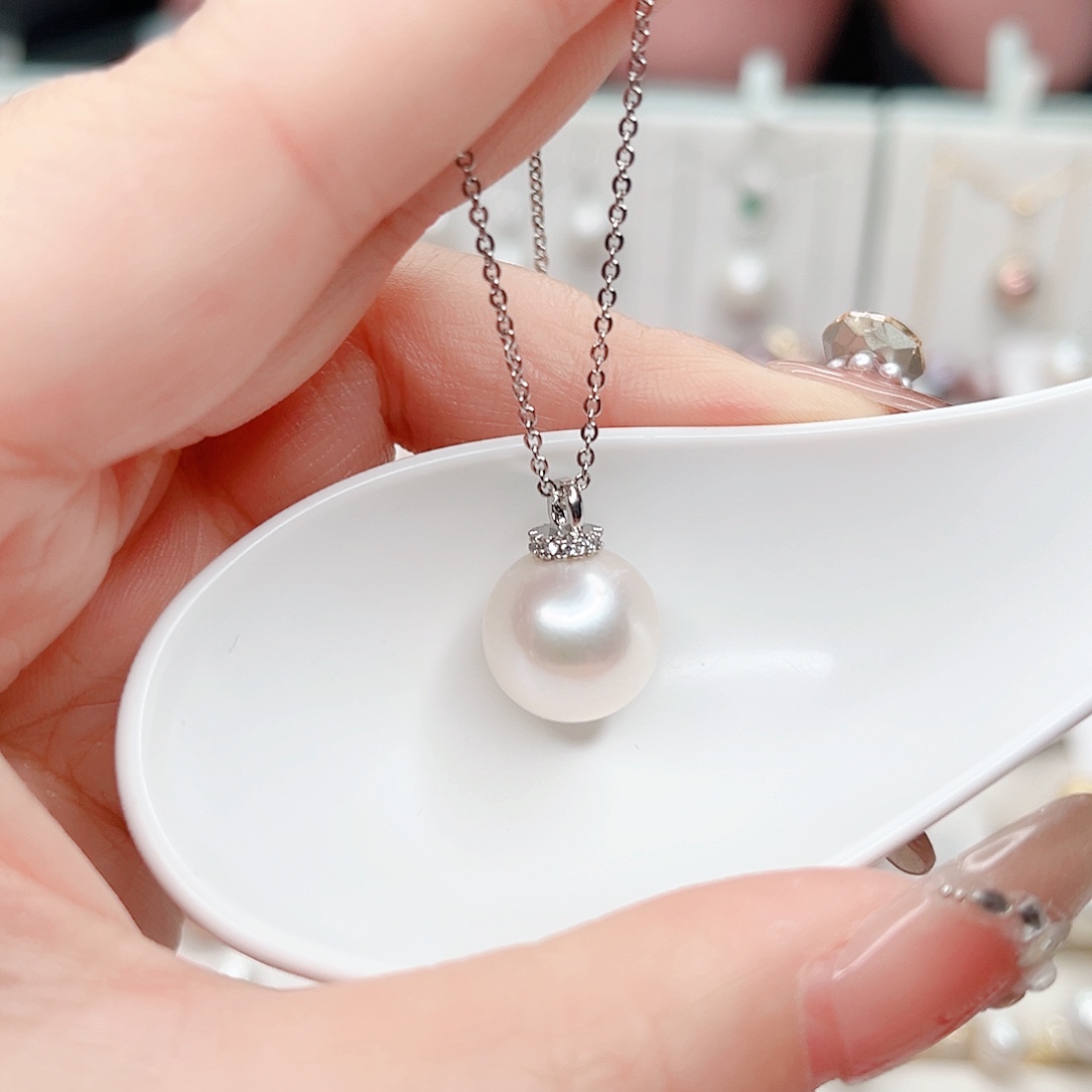 淡水珍珠吊坠(赠链)合金