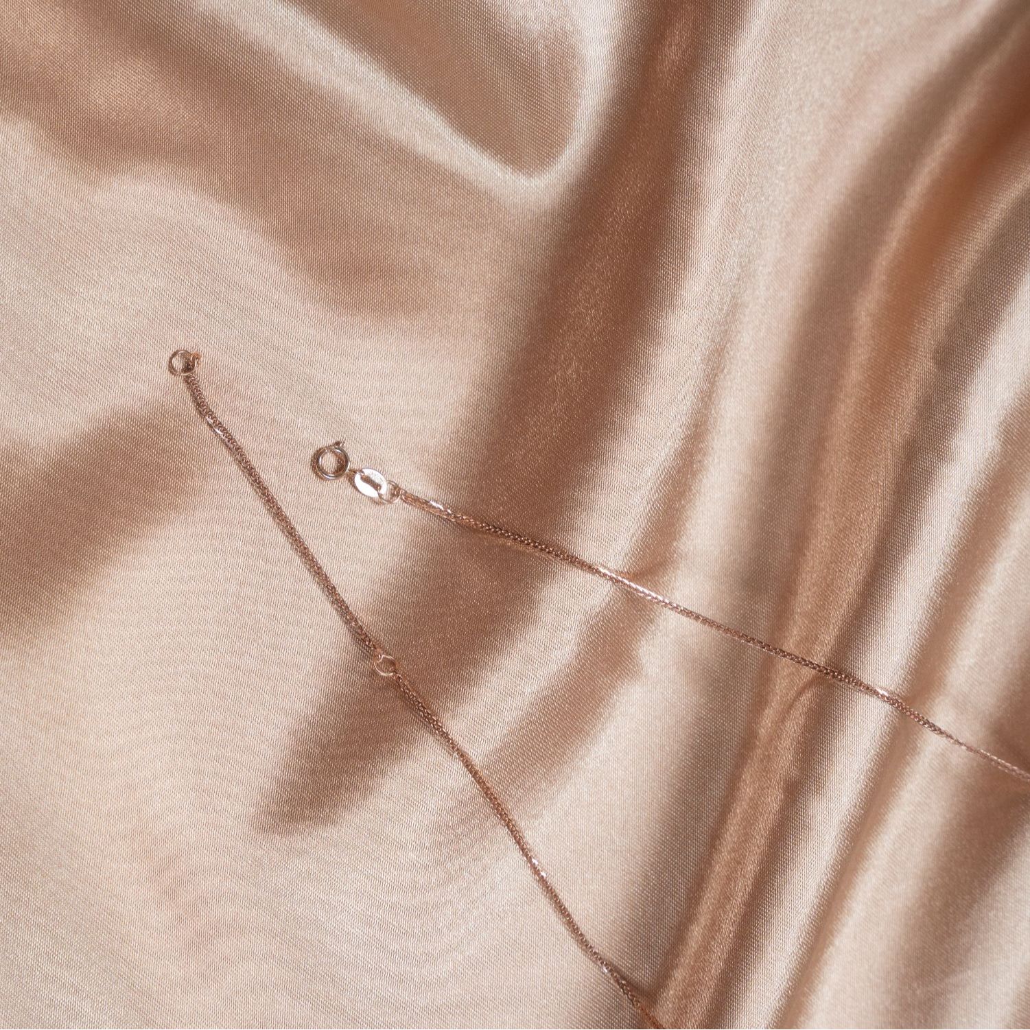 18K金肖邦链K玫轻奢时尚素金款项链45cm