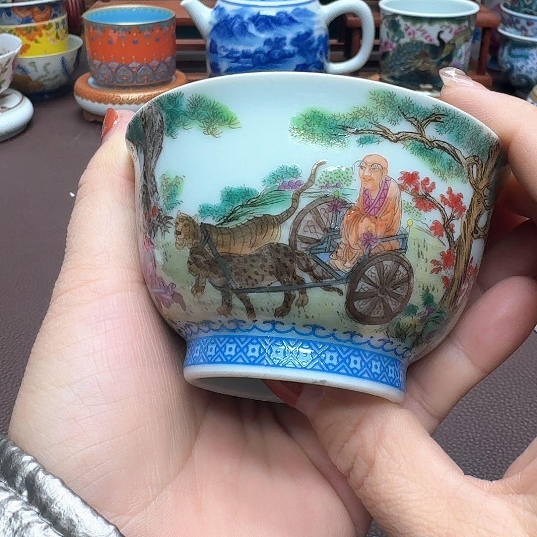 瓷片景德镇仿古手工制作精品展示