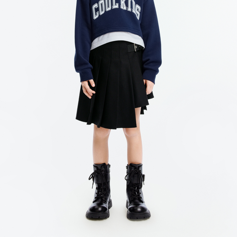 【芷芸专属】littlemoco童装24秋百褶裙半身短裙#KBD3SKT015