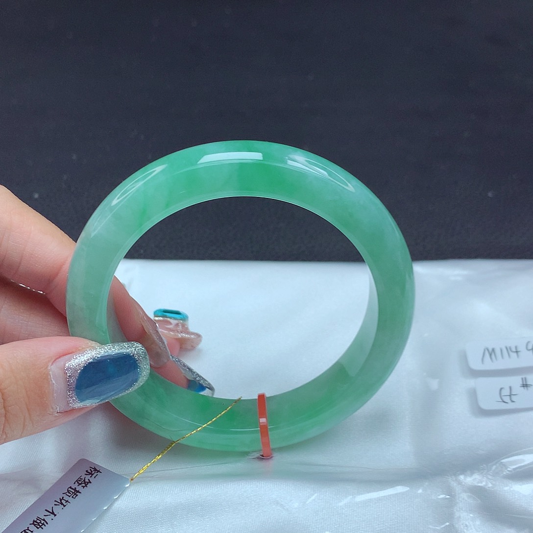 未镶嵌手镯翡翠55圈908