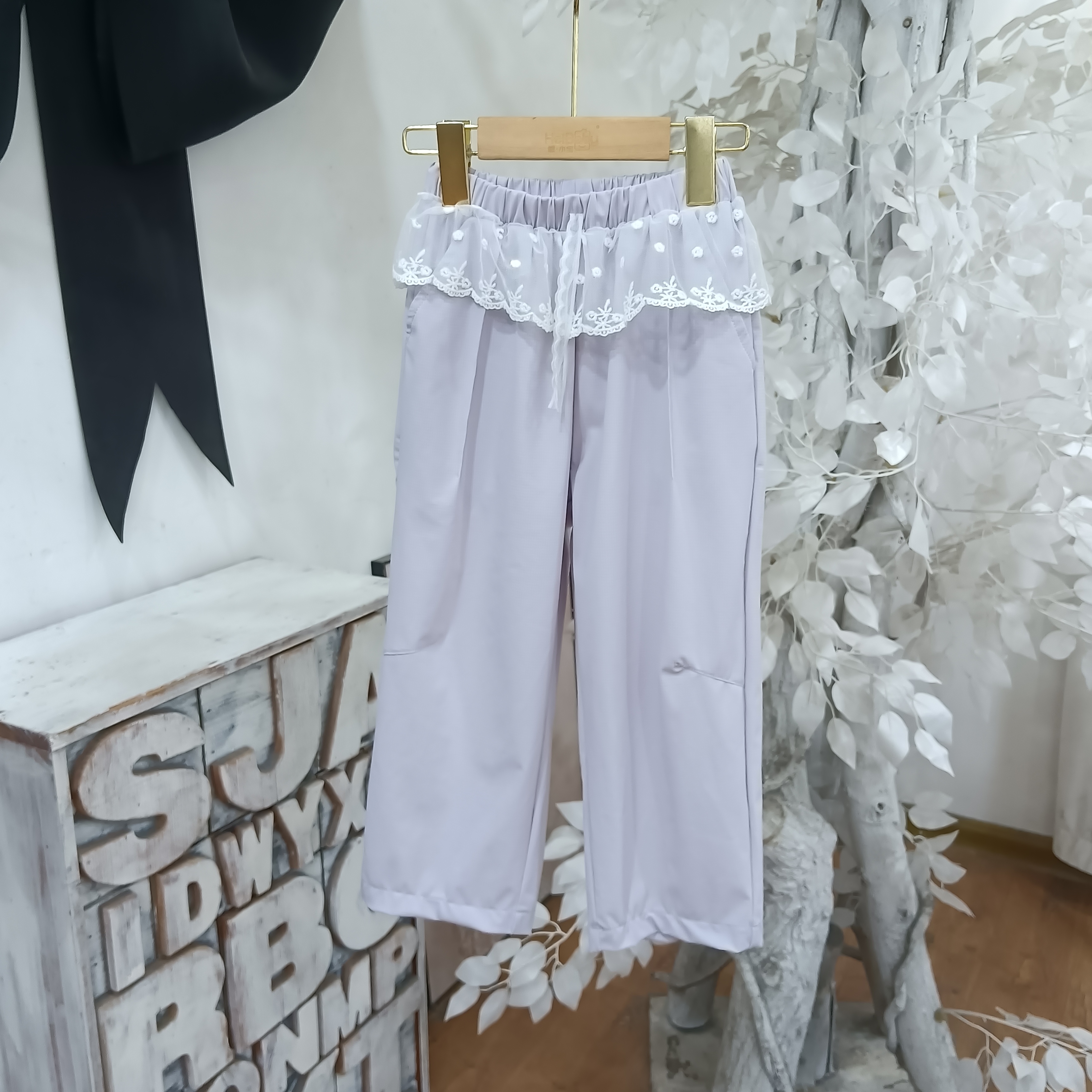 J475紫色防晒休闲裤