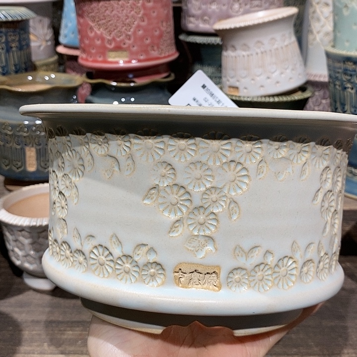 七里烧花盆2-20-204口径14