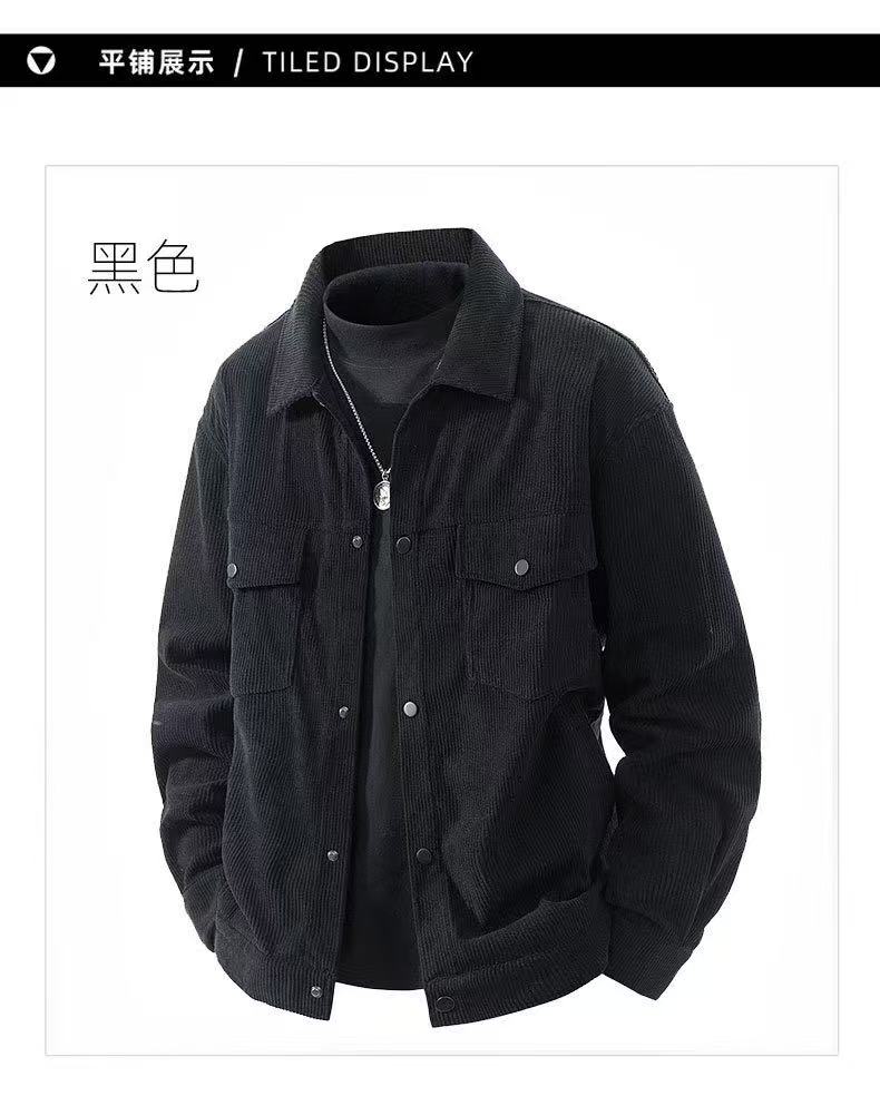 2025男士加大加肥灯芯绒夹克外套8842