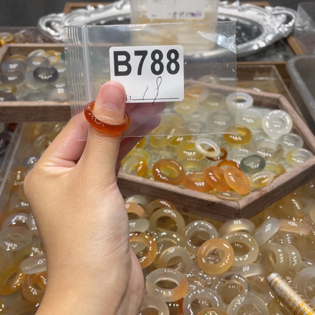 玛瑙/玉髓未镶嵌戒指788