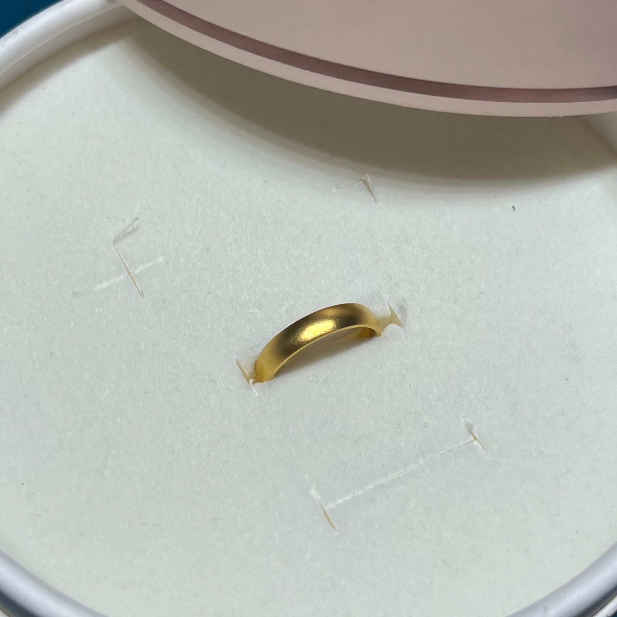 【小馨专享】足金999经典百搭泥鳅背戒指2.94g 17号圈口