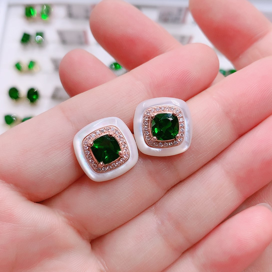 石榴石戒指银S925镶嵌